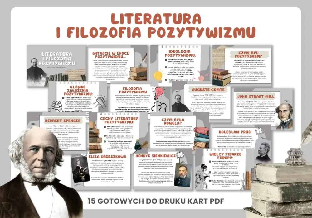 Ewolucjonizm a pozytywizm - idee, różnice i przykłady w literaturze