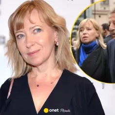 Dorota Segda z mężem i synem. Aktorka w czarnej sukience, obok niej starszy mężczyzna i młoda kobieta.