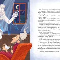 Duch Marleya, obciążony łańcuchami, ukazuje charakterystykę Ebenezera Scrooge'a jako skąpca.